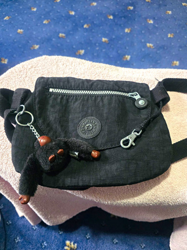 Kipling black nylon crossbody - kipling,