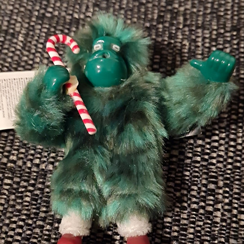 Kipling green faux fur monkey - faux,