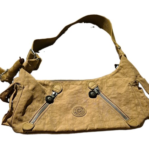 Kipling beige nylon - beige, shoulder