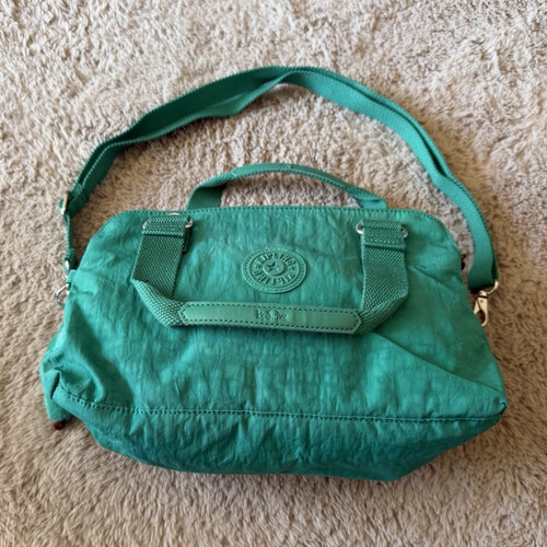 Kipling green nylon shoulder - kipling,