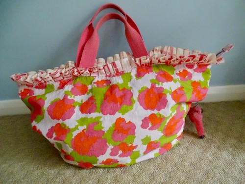 Kipling pink orange and green - and,